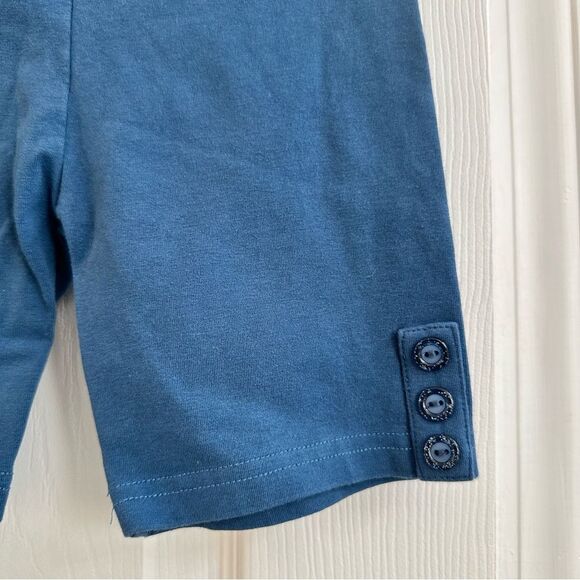 Lily & Londyn's button biker shorts under dresses back blue girls size 6 - Picture 7 of 10
